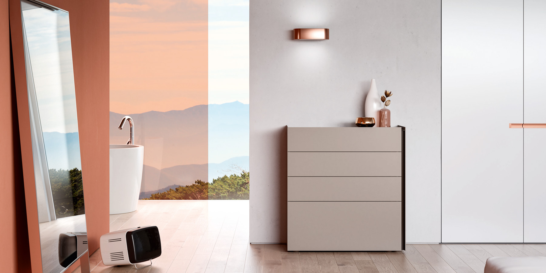 jorel Sideboard Mit breiter, vertikaler Griffvoute